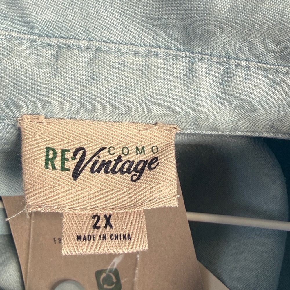 TWO COMO ReVintage Shirts 2X - Picture 5 of 12